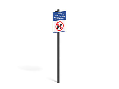 Информационная табличка Собачий запрет