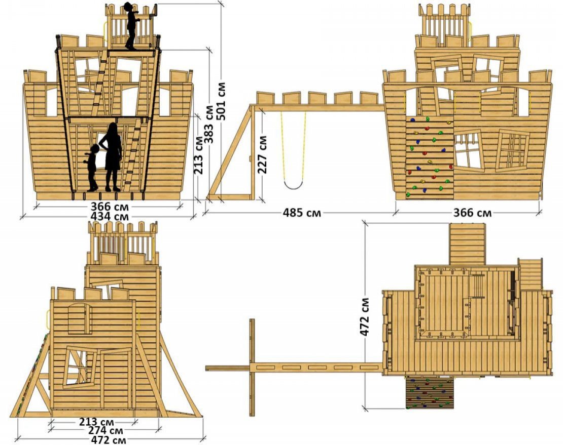 Игровой комплекс TORUDA WOOD Сказочный замок 3 - вид 2