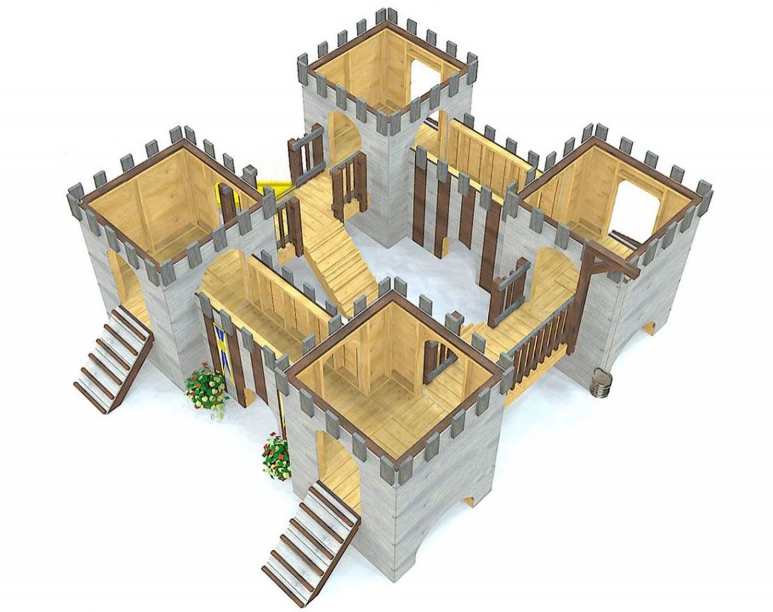 Игровой комплекс TORUDA WOOD Большой Форт - вид 2