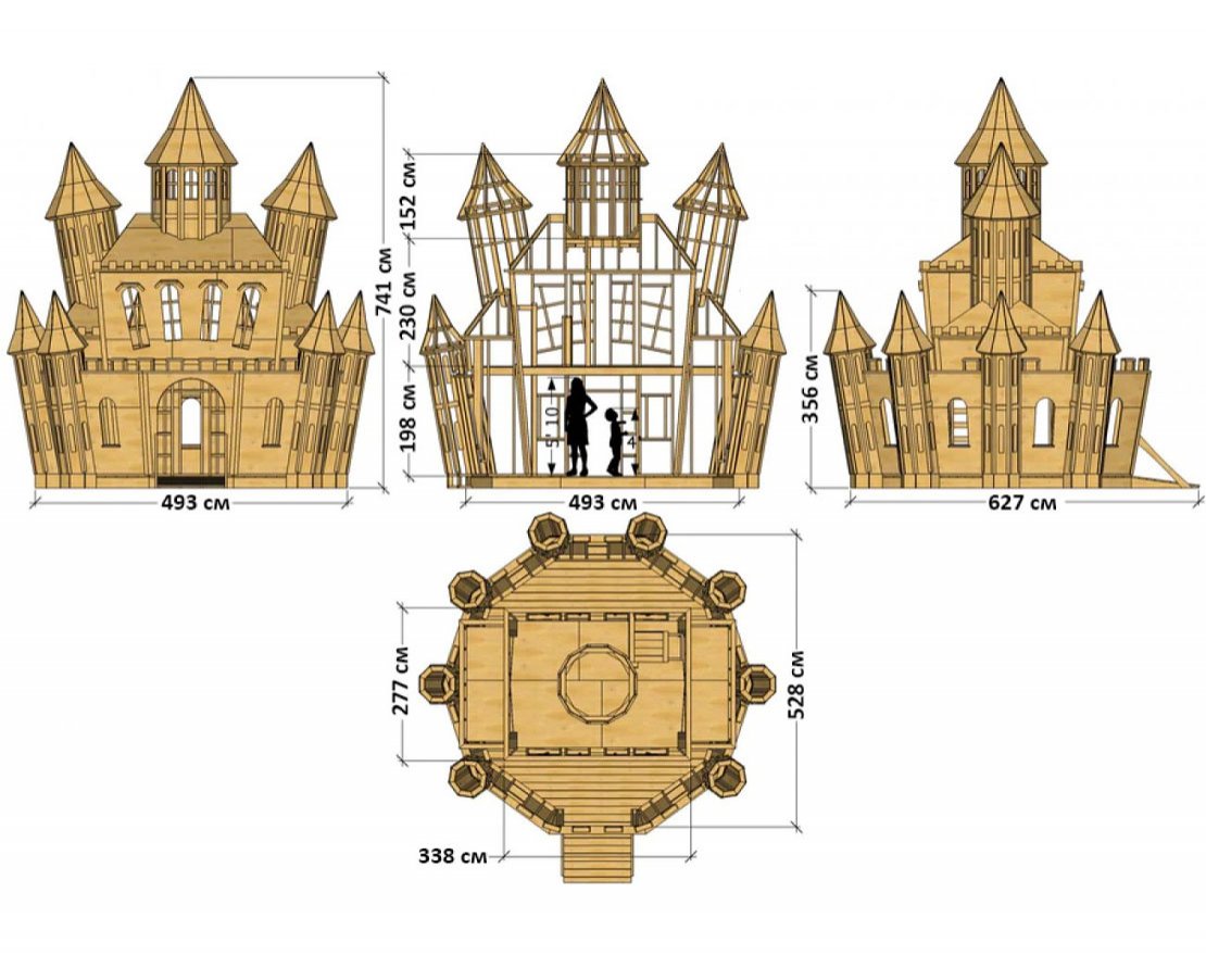 Игровой комплекс TORUDA WOOD Сказочный замок 2 - вид 2
