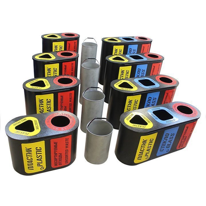 Урна для раздельного сбора мусора Город 3 - вид 2